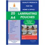 Cathedral Products A425020 A4 Laminating Pouches 250 micron Pack 20