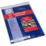 Cathedral Products A316020 A3 Laminating Pouches 150 micron Pack 20