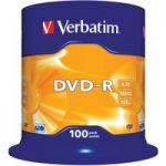 Verbatim 43549 DVD-R Matt Silver16x 4.7GB – Pack Of 100