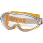 uvex 9302.245 ultrasonic Wide Vision Goggles – Orange/Grey – Clear…