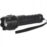 Sealey LED050 Rubber Waterproof Torch 1W CREE LED 2 x AA Cell